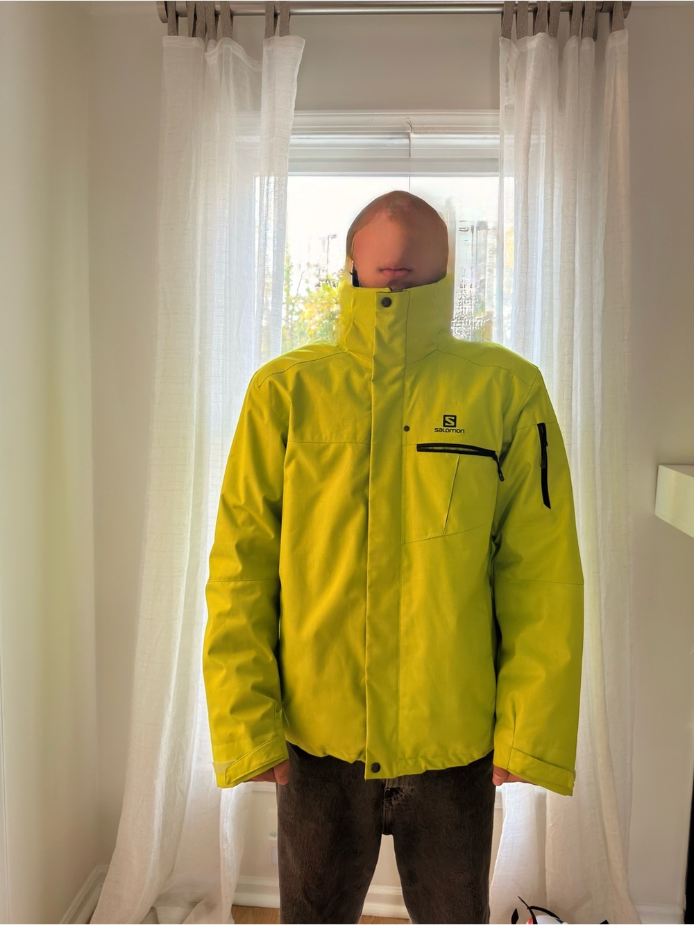 Salomon Men’s Lime Yellow Ski Jacket